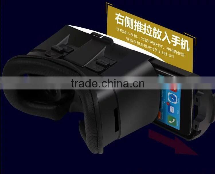 VR Case BOX Google Virtual Reality 3D Glasses Head-mounted 3D Video Movie Game Glasses for iPhone Samsung 3.5-6.0 inch Smart Pho