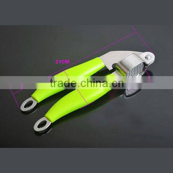 In stock Easy clean New Best ABS+Stainless steel garlic presser Crusher Mincer 175g garlic clove peeler