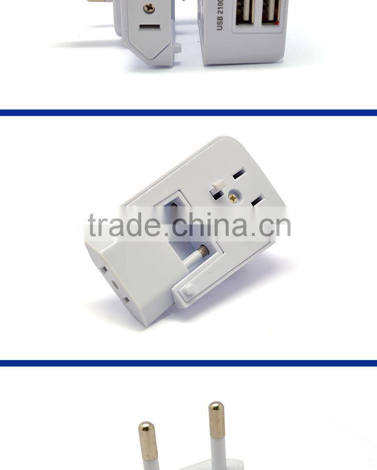 Multiple 2 USB Ports Universal Travel Charger
