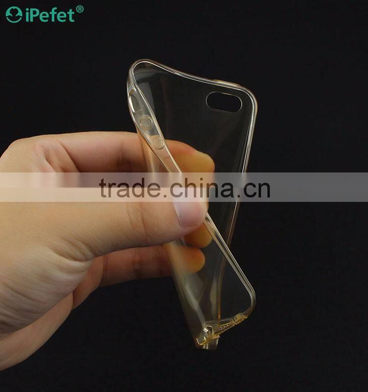 Colorful Bumper Clear Back Cover Soft Flexible TPU Phone Case For iPhone 5/se