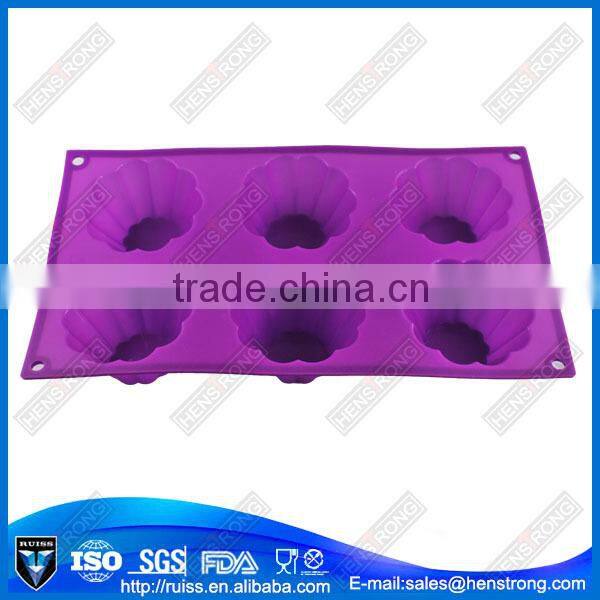 6 cups cake silicone bread baking mold