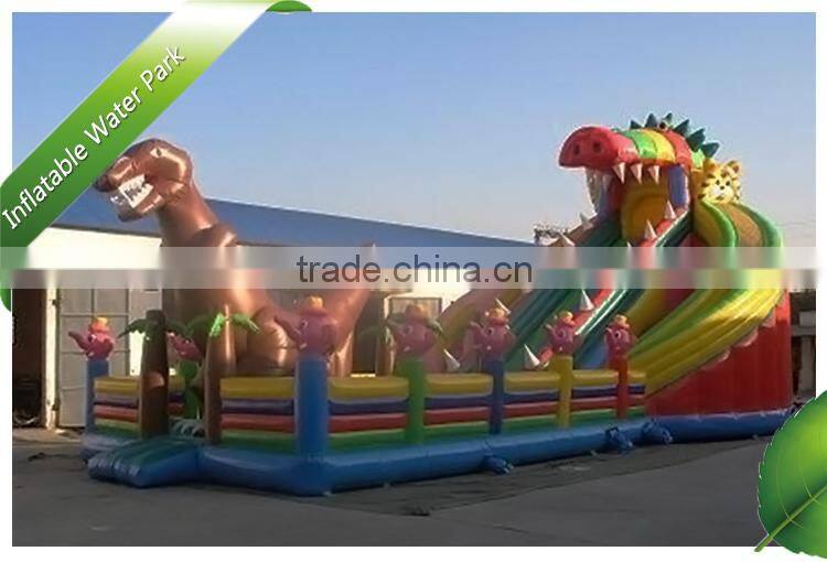 New Point 0.6 mm -0.9 mm PVC dinosaur Inflatable Water Park