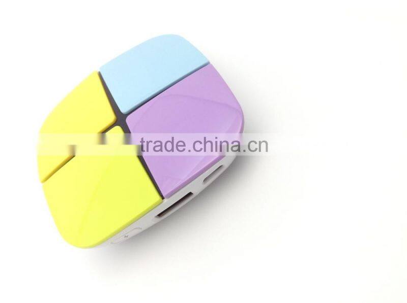 2015 New Design MultiColor Mini Size Power Bank