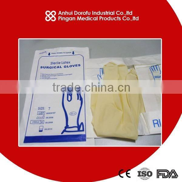 Latex surigcal glove CE ISO