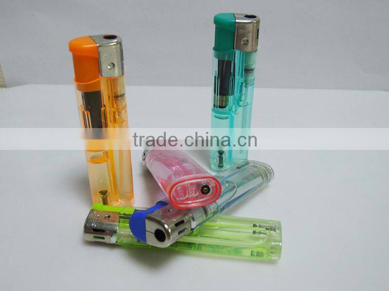 Best quality electric lighter transparent recharge lighter cheap lighter price