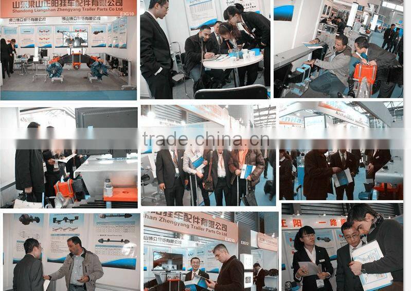 High quanlity good performance semi trailer FUWA axle 14T round tube