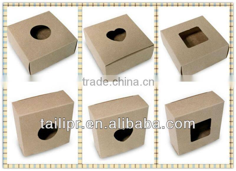 Wholesale custom window kraft soap boxes
