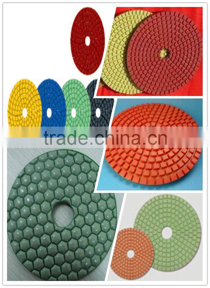 Diamond flexible polishing pads