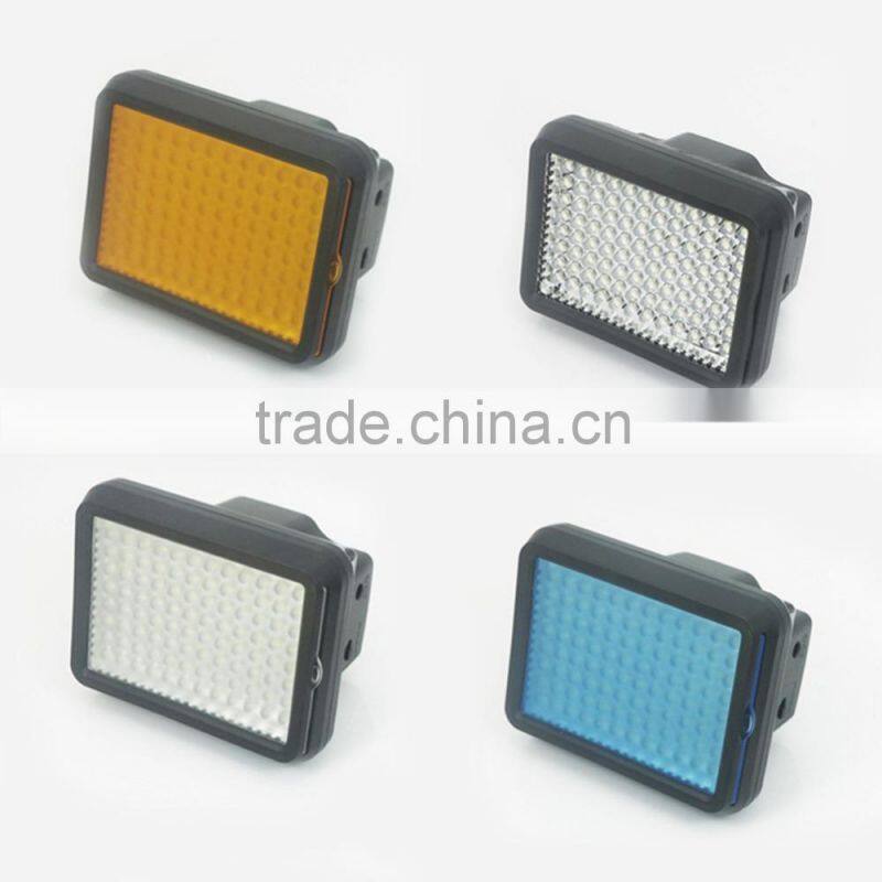 Shoot XT-4 LED Video Light Lamp 8 x 2W Bulbs 6300K Color Temperature + Hot Shoe Bracket for Canon Sony Camera DV Camcorder