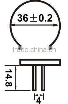 hot selling 2.4W 15 LEDs SMD 5050 G4 pin bus interior light