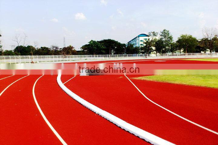 Full polyurethane spray coating running track, polyurethane flooring materials