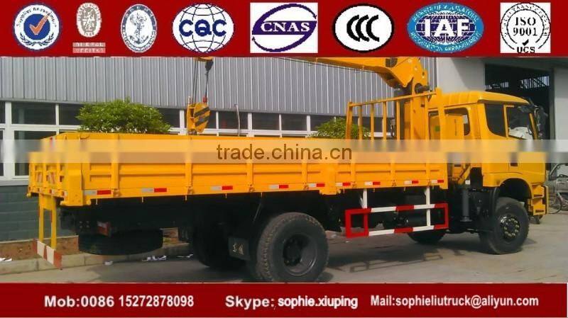 Famous Dongfeng 4x4 Truck Mounted Crane Truck With Crane