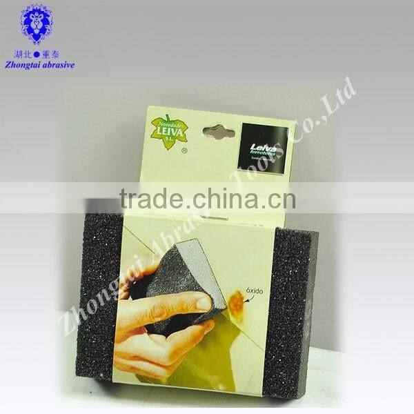 Gray high densuty foam sanding sponge or sanding block