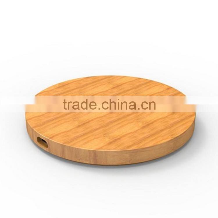 REYON bamboo qi wireless charger pad compatible with Samsung Galaxy S7, S7 Edge, Qi compatible charging receivers