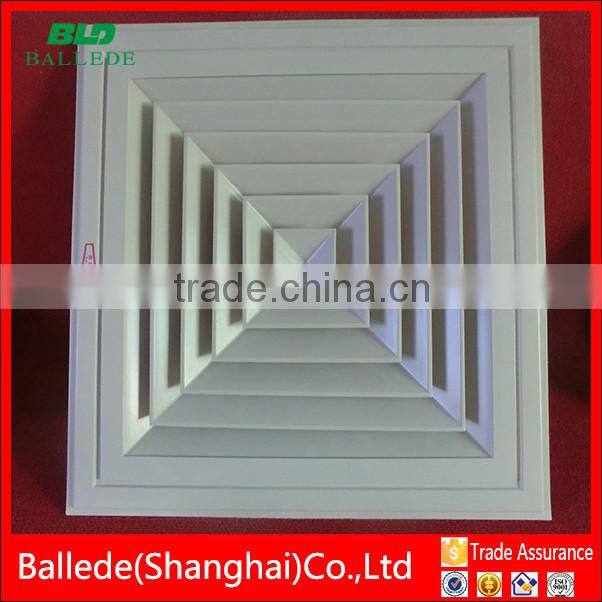 HVAC system powder coated air conditioning diffuser size