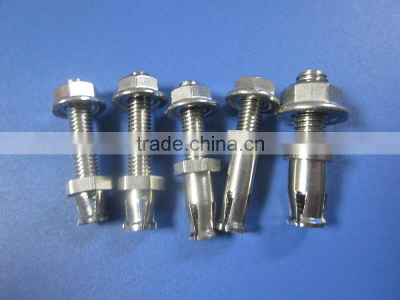 316 304 stainless steel undercut anchor bolt back bolt with flange nut for ceramic terracotta