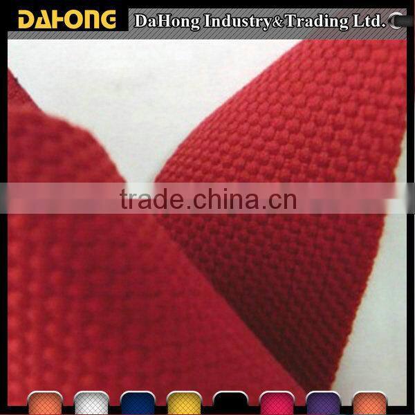 China OEM supplier 40mm red colored sling spun polyester plain webbing