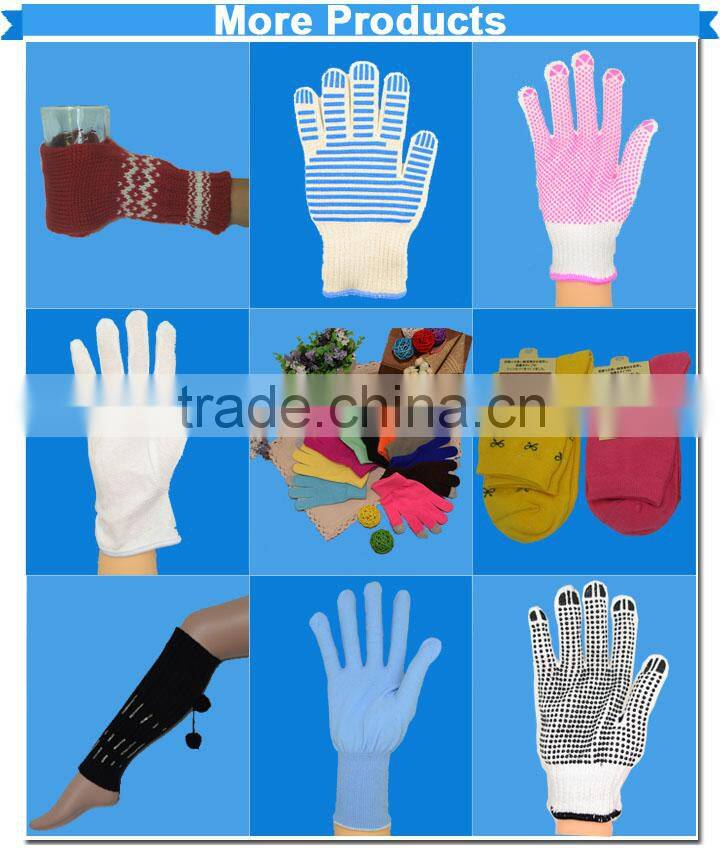 Comfortable orange&white durable safety glove,nylon sandy nitrile glove