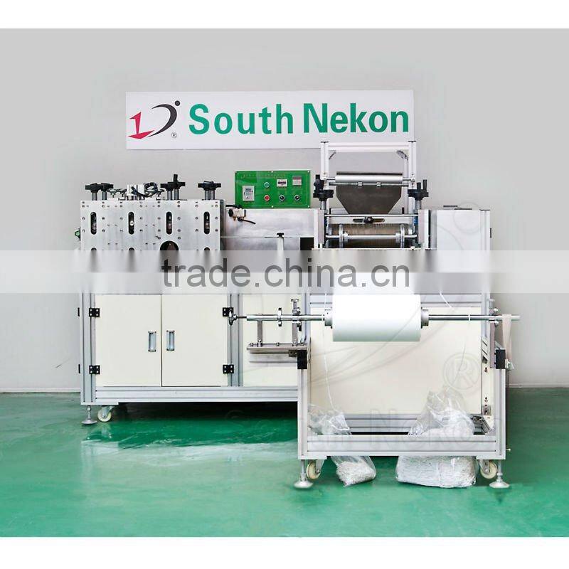 Dual purpose PP & PE shoe cover making machine