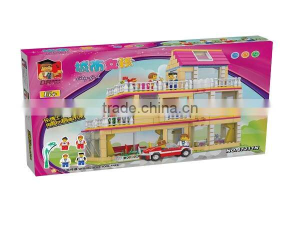 Modern Princess Series Girls house Building Blocks