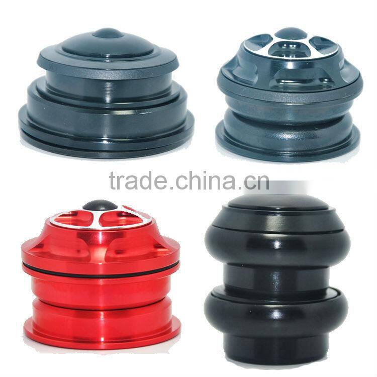 alloy aluminum fork tube threaded 1.5" threadless integrared build in bearing 1-1/8 MTB bicycle headset