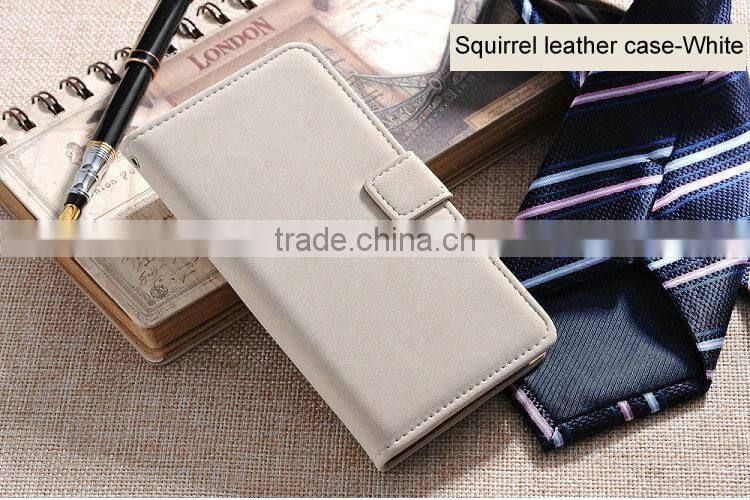 Soft squirrel wallet leather flip cover for asus zenfone 2 laser ze550kl