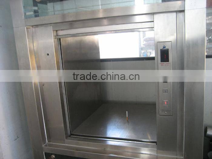 100kg~500kg Dumbwaiter Elevator, 0.4m/s Commercial Food Elevator for Kitchen