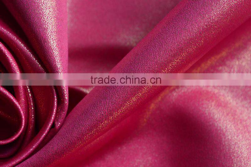 Polyester Foil printed Bridal Satin Fabric for Dress