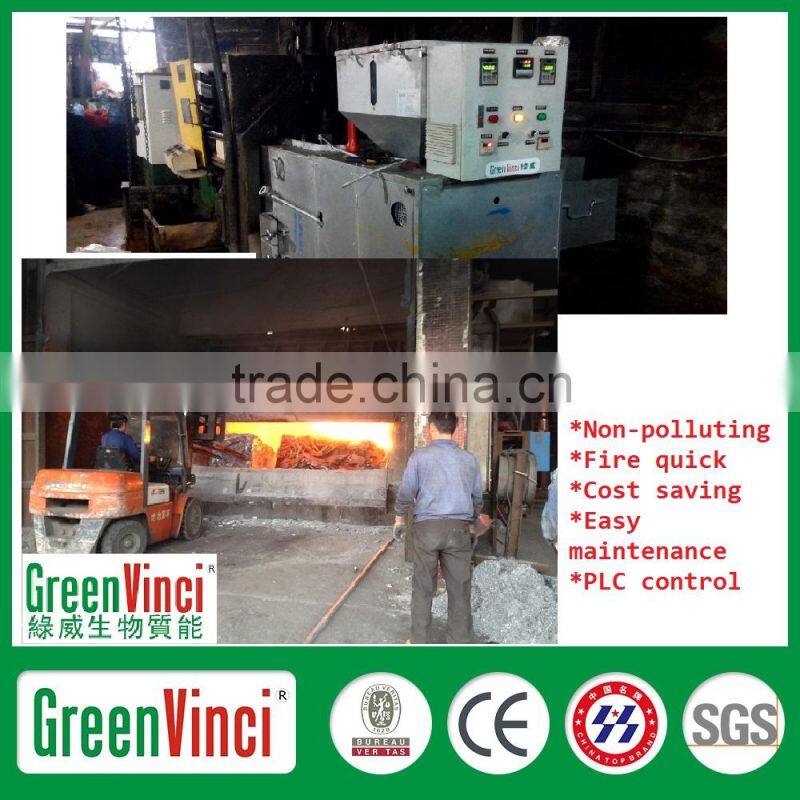 Hot sale wood sawdust biomass burner for aluminum melting furnace