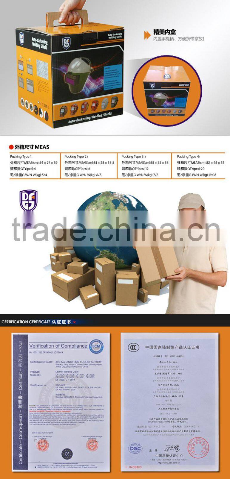 japan type welding helmet