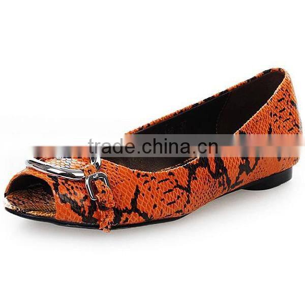 Black suede Leather Wholesale woman flat shoes 2015