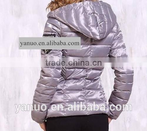 2015-2016 fall winter women down jacket ,short shiny coat