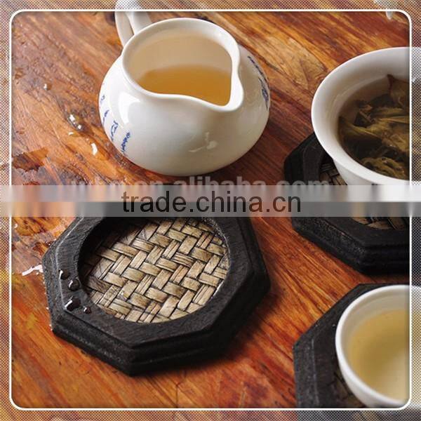 Hot sell handmade square Real wood coaster customized design