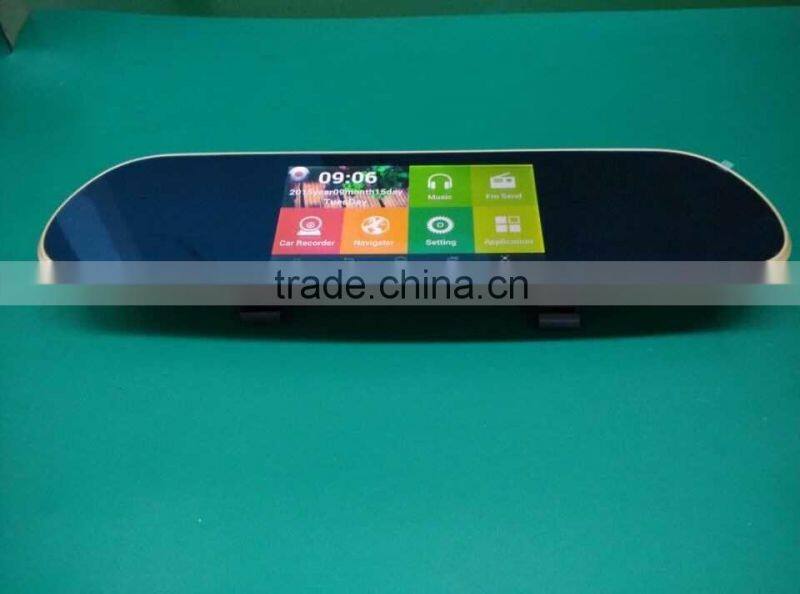 Android Navigation Dual Camera Car DVR Rear view mirror