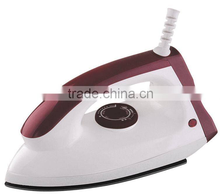 1000W Teflon soleplate iron non-stick coating electric dry iron
