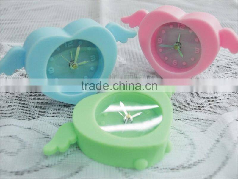 Candy Coloured cheap Mini silicone azan alarm clock