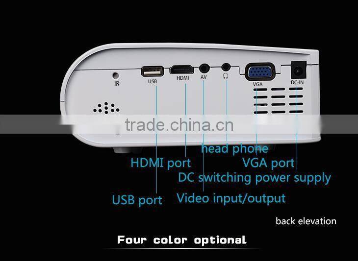Portable HD 1080P Meeting Advertisement Multimedia Led Video Projector