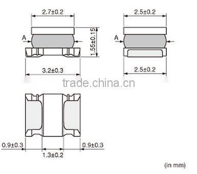 SMD Power Inductor 100uH 250mA 3.24ohm 1210 MuRata LQH32PN101MN0L