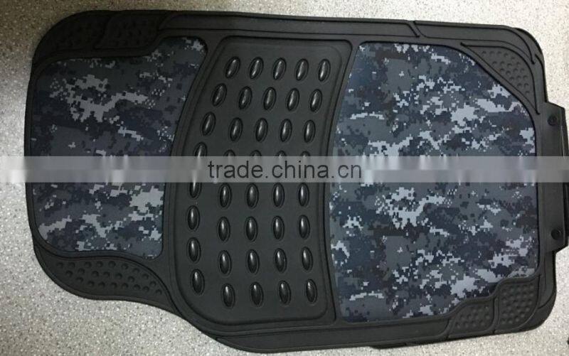 2016 newest design plastic car all season camo floor mats