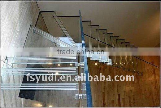 glass staircase and balusters