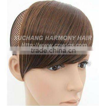 Quality clip-on human hair bang, more colors always on stock