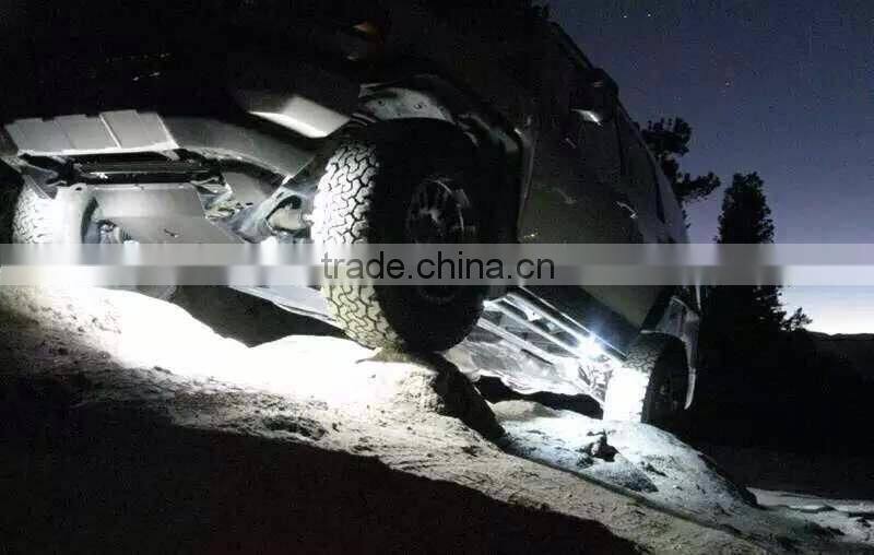 RGB LED Rock Light With Bluetooth / Cell Phone / Timing / Music Mode / Flashing / Automatic Control Under OffRoad Truck SUV ATV