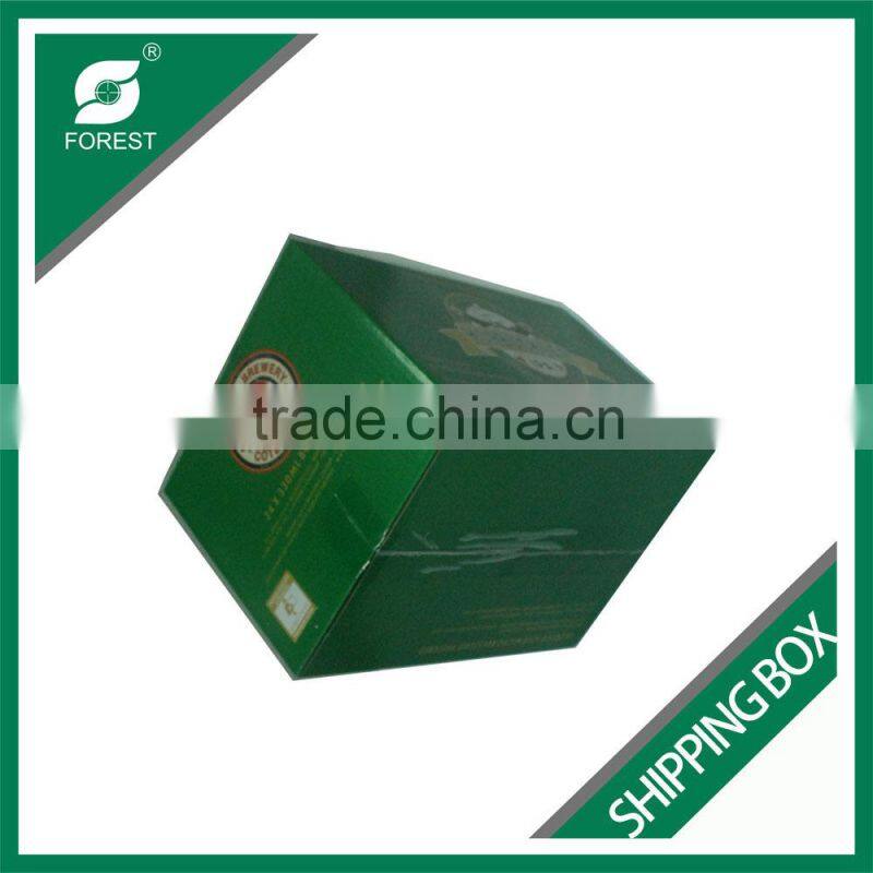 2015 WHOLESALE FREE DESIGN SHIPPING BOX CUSTOM PRINT LOGO 24 BOTTLES BEER SHIPPING BOX