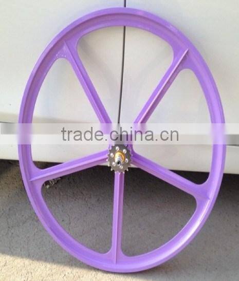 2016 fixie bike magnesium alloy aerospoke wheel wheelset china factory