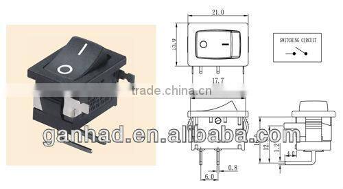 Single Pole rocker switches