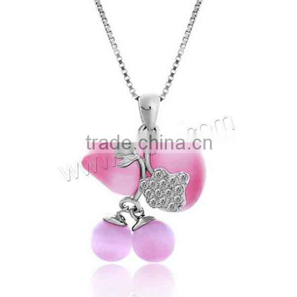 925 Sterling Silver Cats Eye Pendants