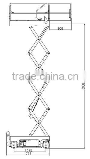 SINOBOOM self-propelled scissor lift equipment