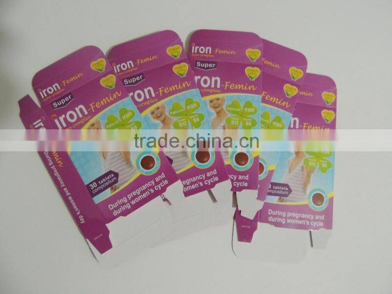 medicine paper box for pregnant woman