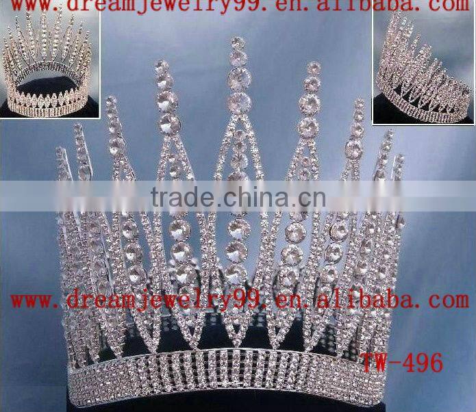 wholesale rhinestone flower pageant crown