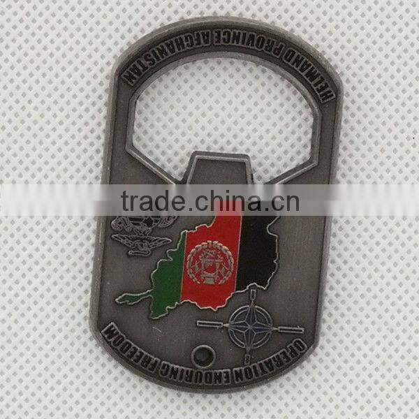 SM-LO010 metal military souvenir bottle opener custom shape